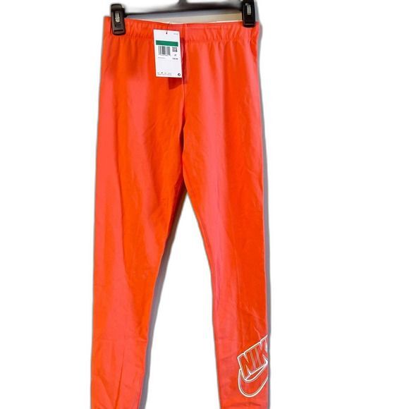 NIKE GIRLS Sportswear lifestyle leggings pants Amber size XL - Picture 3 of 5